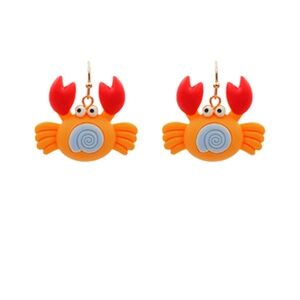 Crab Clay Dangle Earrings